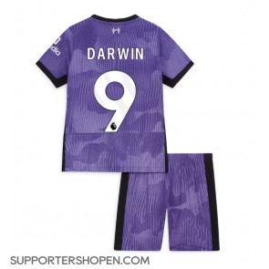 Liverpool Darwin Nunez #9 Tredje tröja Barn 2023-24 Kortärmad (+ korta byxor)